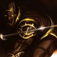 Clint as Ronin on the cover of Dark Reign - The List: Avengers #1.